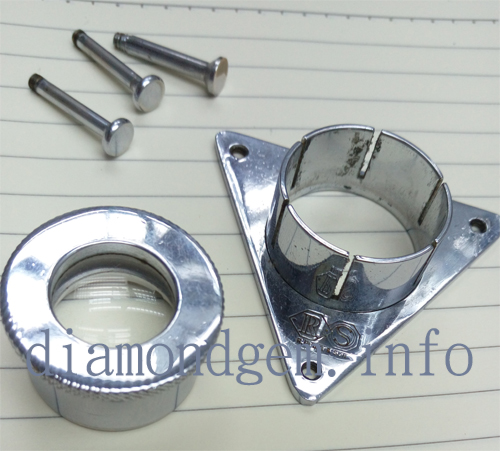 diamond tripod loupe，俗稱吸鏡，三角鏡，三腳放大鏡,三角鑽石放大鏡,支架放大鏡。